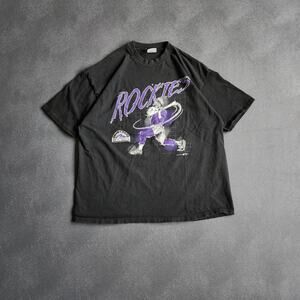 Vintage 1993 Colorado Rockies MLB Hanes Black Shirt XXL